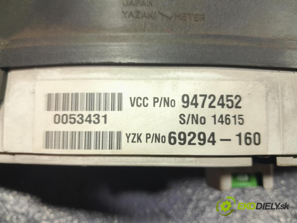 Volvo S80 2000 Přístrojová deska 9472452