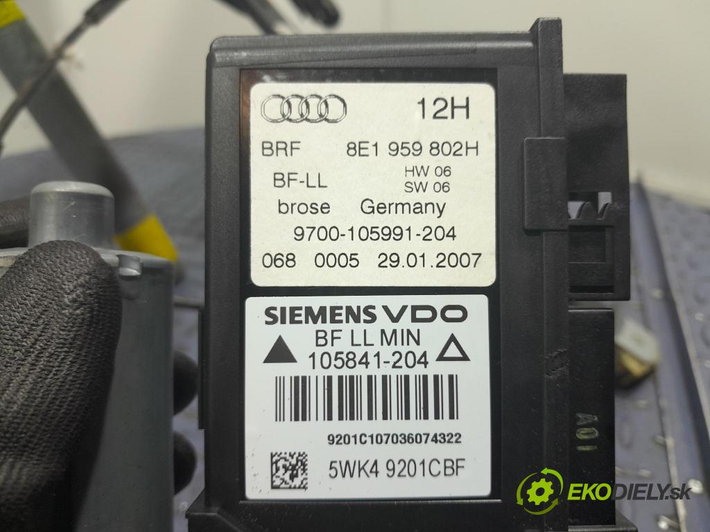 Audi A4 2007 mechanismus stahování Sklenka: před v pravo: 8E0837630