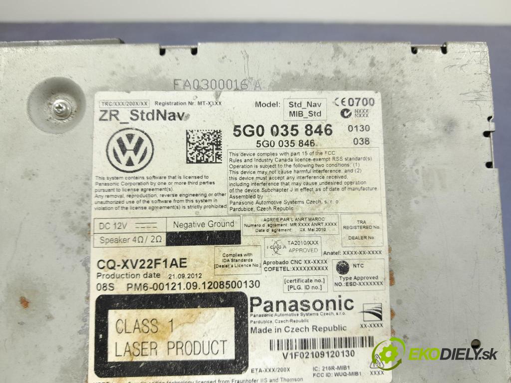 Porsche Cayenne 2019 modul Navigace 5G0035846