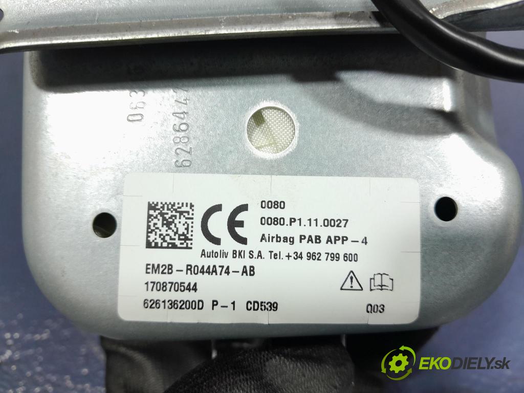 Ford Galaxy 2017 Airbag: Cestující: x EM2B-R044A74-AB