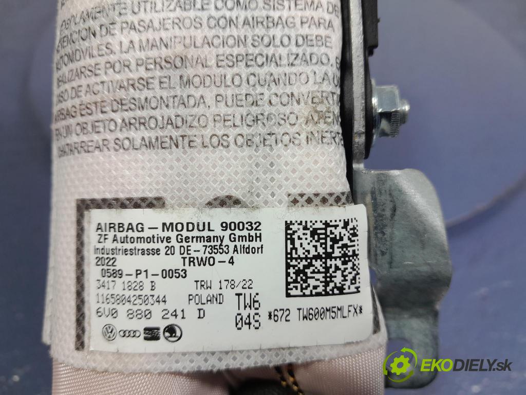 Skoda Fabia 2022 Airbag: Sedadlo: x 6V0880241D
