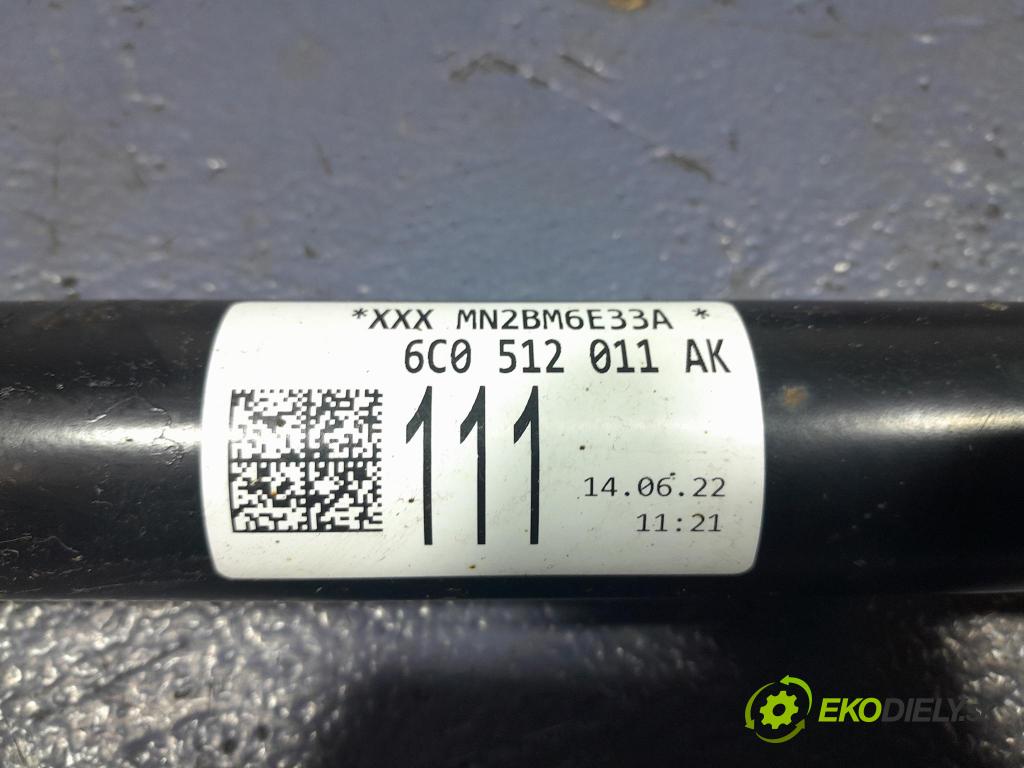 Skoda Fabia 2022 tlmič zad Vľavo.: 6C0512011AK