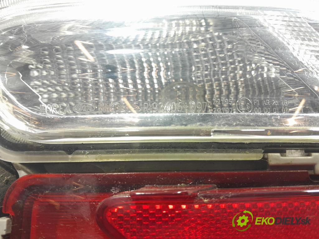 Kia Sportage 2020 svetlo / reflektor zad Prava: Vonkajsia: 92406-D97