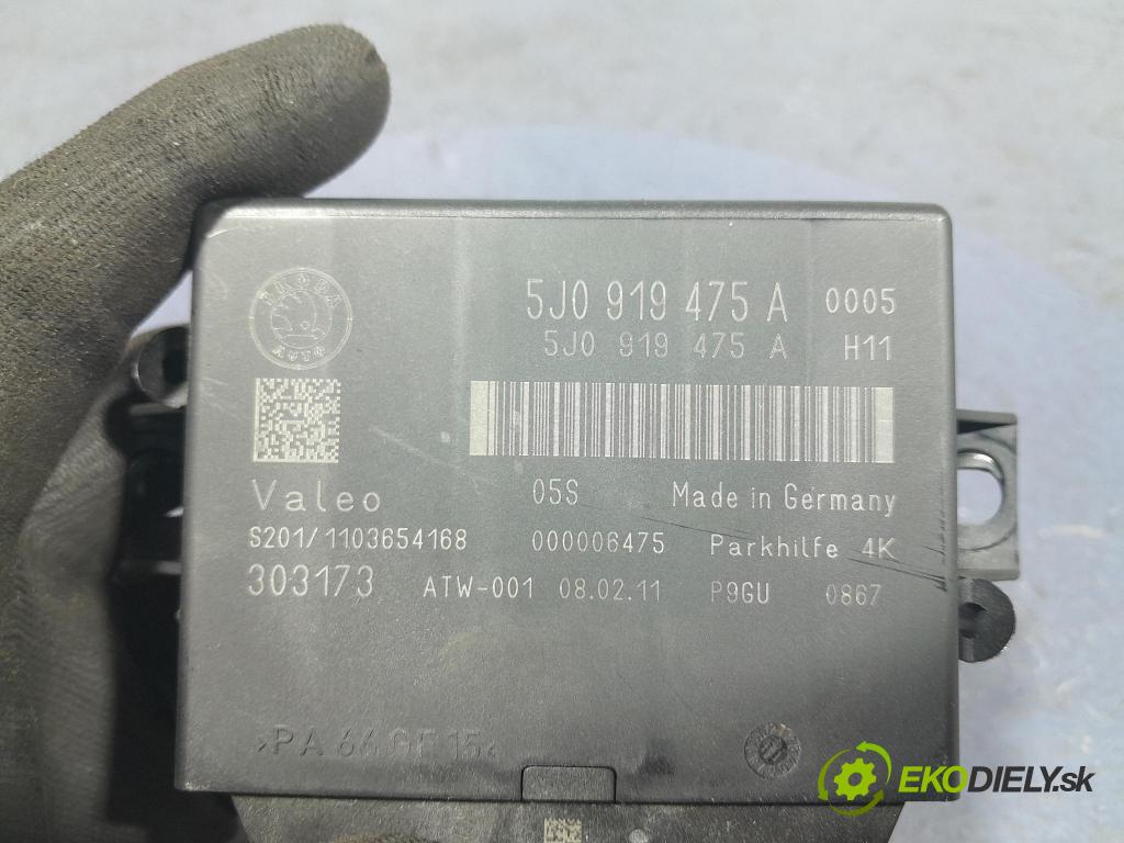 Skoda Octavia 2011 snímač / řídící jednotka PDC 5J0919475A