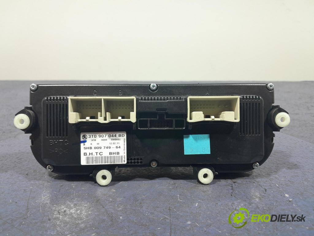 Skoda Octavia 2011 Přepínač Klimatizace: Proud vzduchu 3T0907044BD