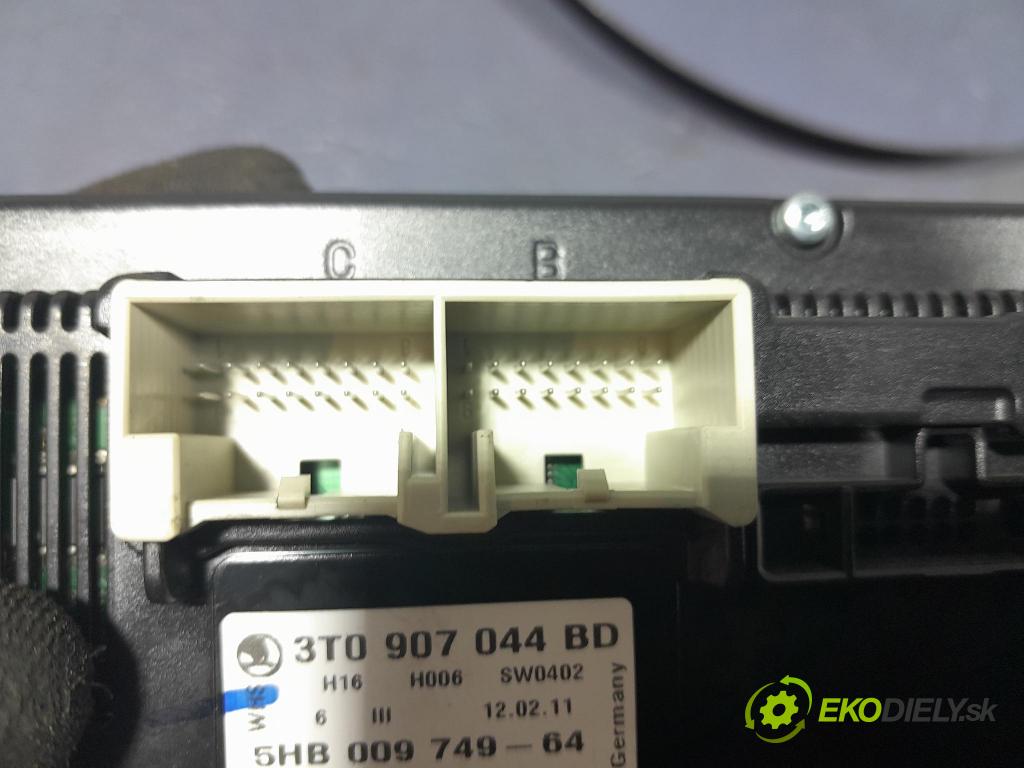 Skoda Octavia 2011 Přepínač Klimatizace: Proud vzduchu 3T0907044BD