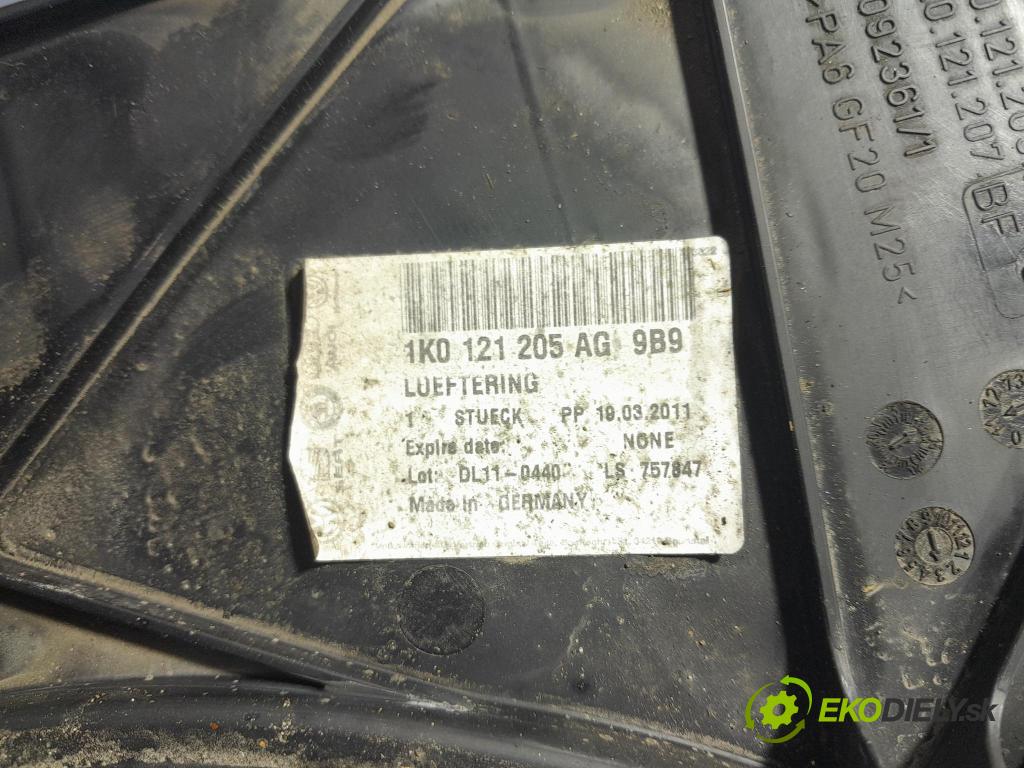 Vw Golf 2008 Ventilátor Chladič: 1K0121205AG
