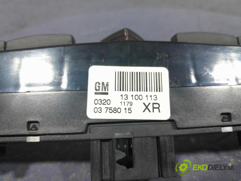 Opel Zafira 2009 prepínač svetiel NÚDZA: 13100113