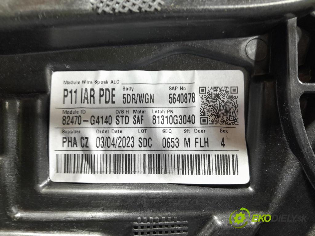 Hyundai I30 2023 mechanizmus okna Okná: Predné Vľavo: 82470-G4140