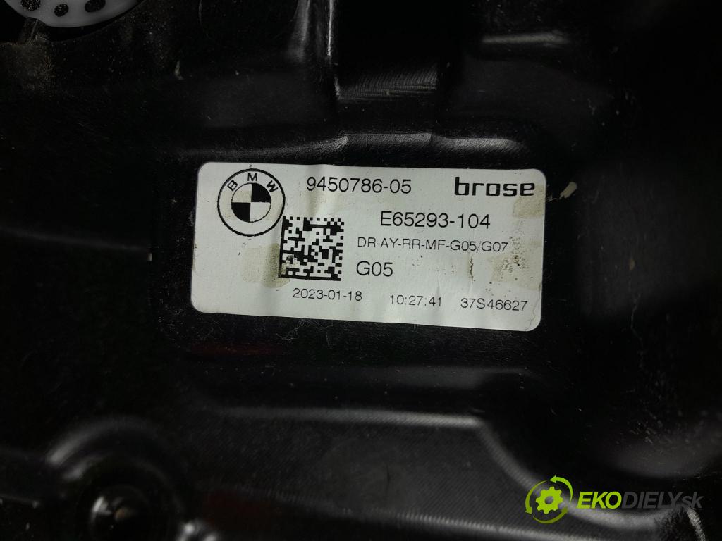 Bmw X5 2023 mechanizmus okna Okná: zad Vľavo: 9450786