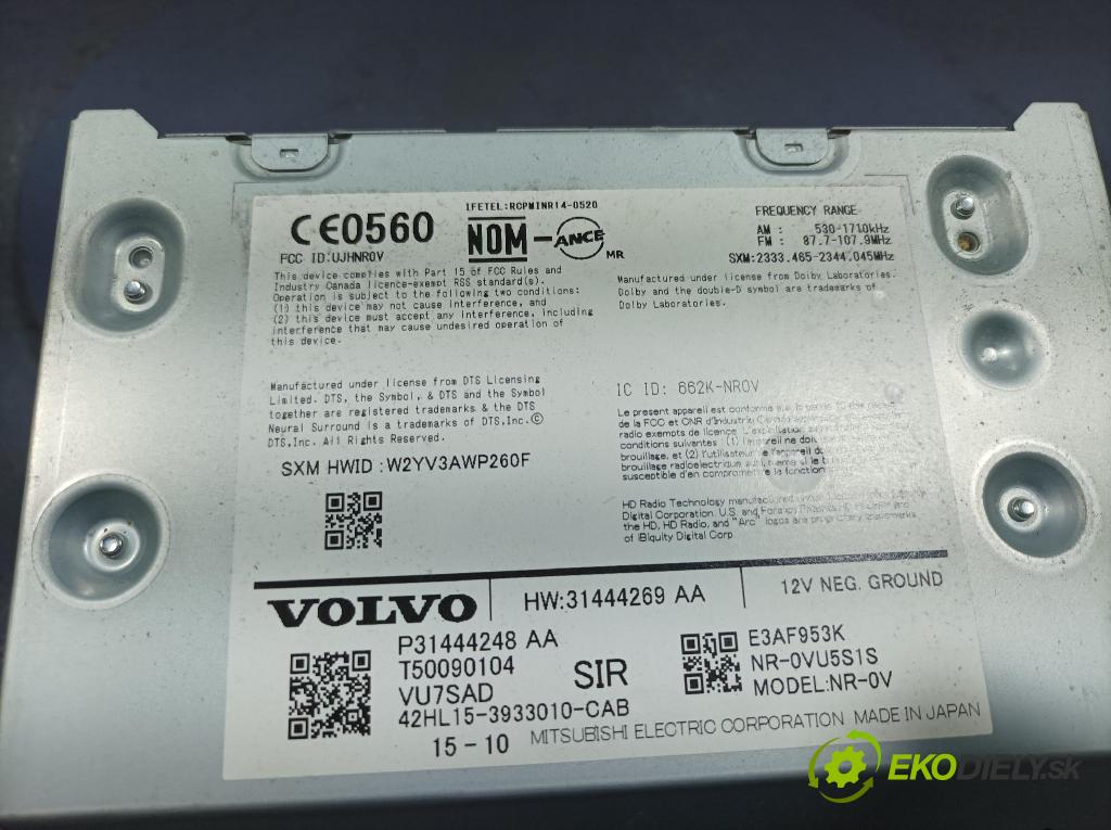 Volvo Xc90 2016 Radio I Navigácia: 31444248