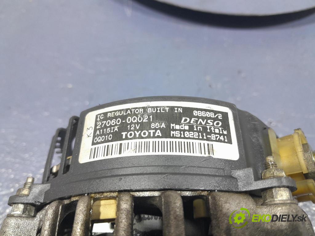 Toyota Aygo 2008 Alternator 27060-0Q021