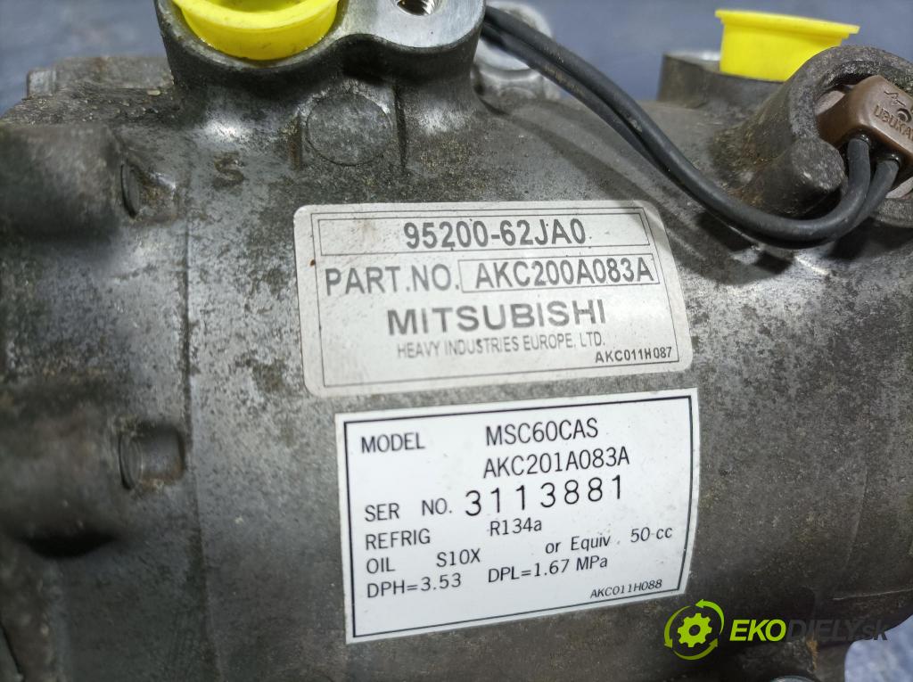 Fiat Sedici 2007 Kompresor: Klimatizácia: 95200-62JA0