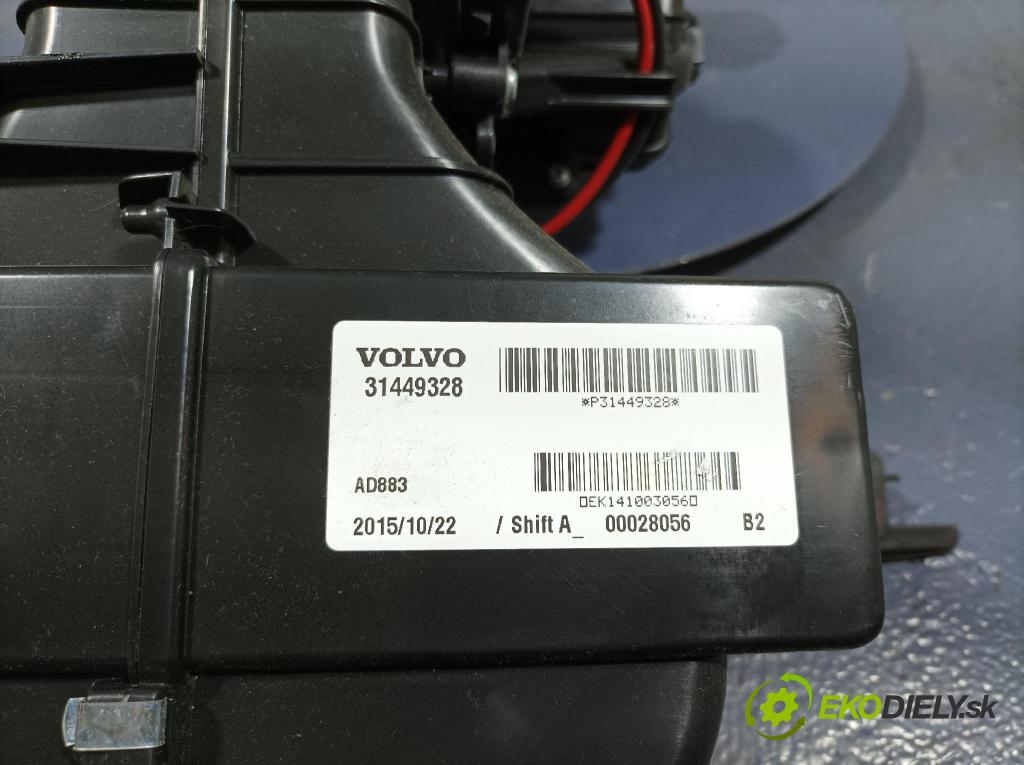 Volvo Xc90 2016 ventilátor Vzduch: 31449328