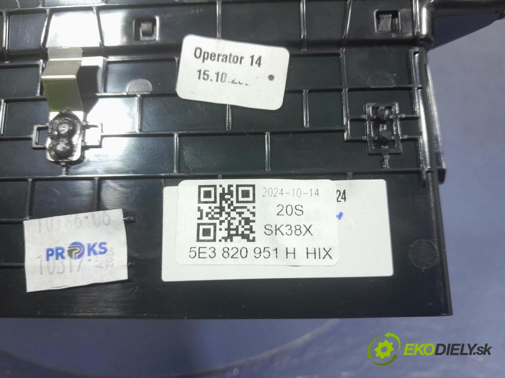 Skoda Octavia 2024 Mřížky Proud vzduchu Vzduch: 5E3820951H