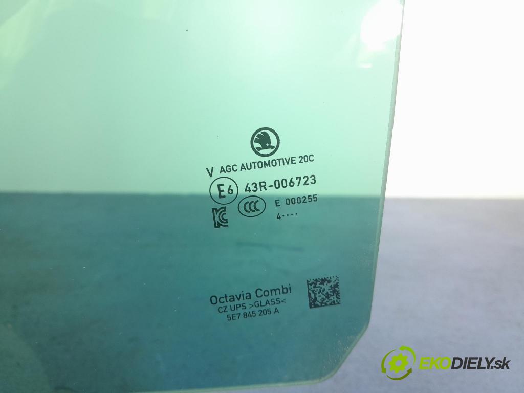 Skoda Octavia 2024 sklo dvere zad ľavé 5E7845205A