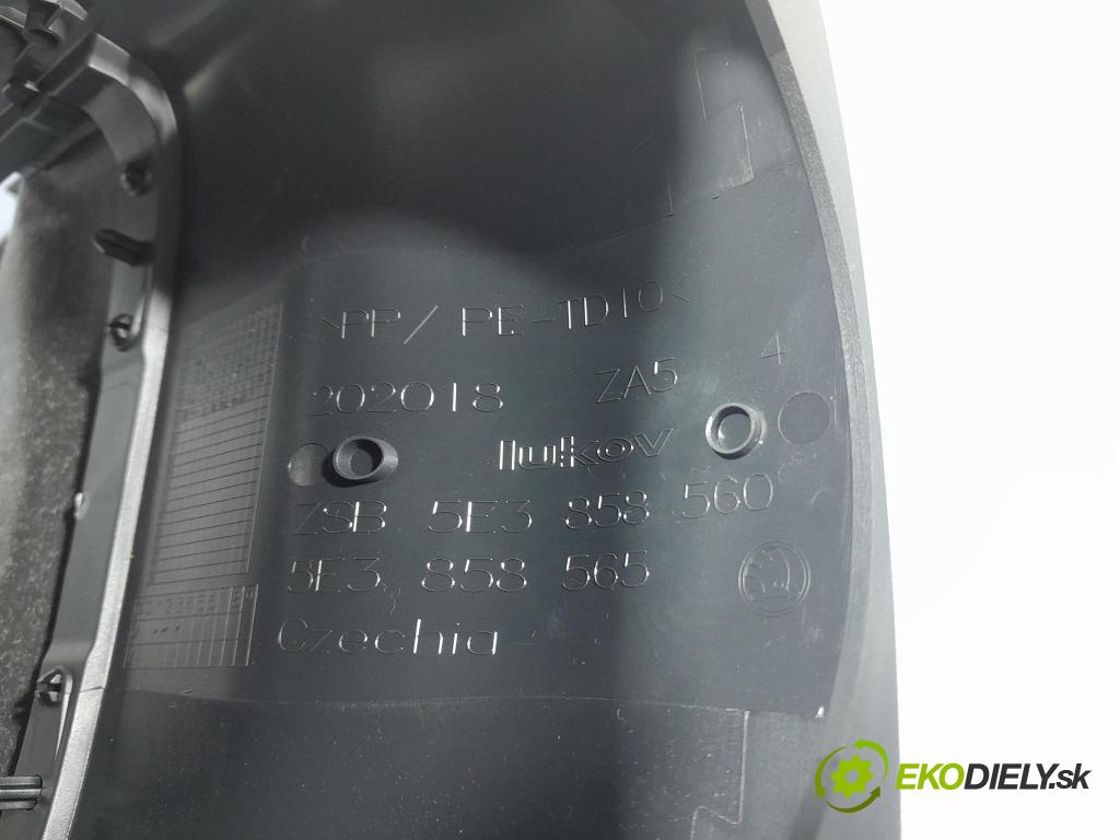 Skoda Octavia 2024 kryt Plast: Interiéry: 5E3858565