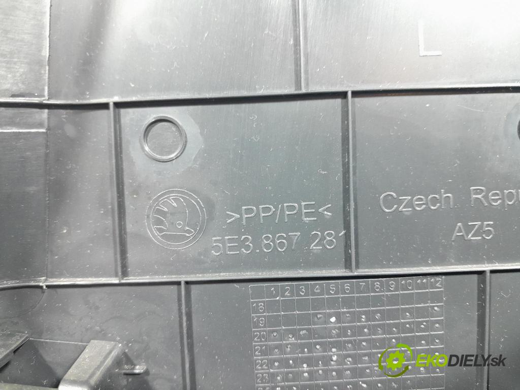 Skoda Octavia 2024 kryt Plast: Interiéry: 5E3853371