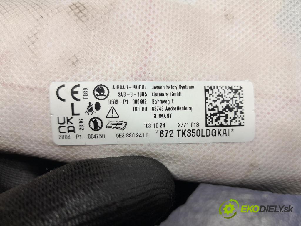 Skoda Octavia 2024 Airbag: Sedadlo: x 5E3880241E