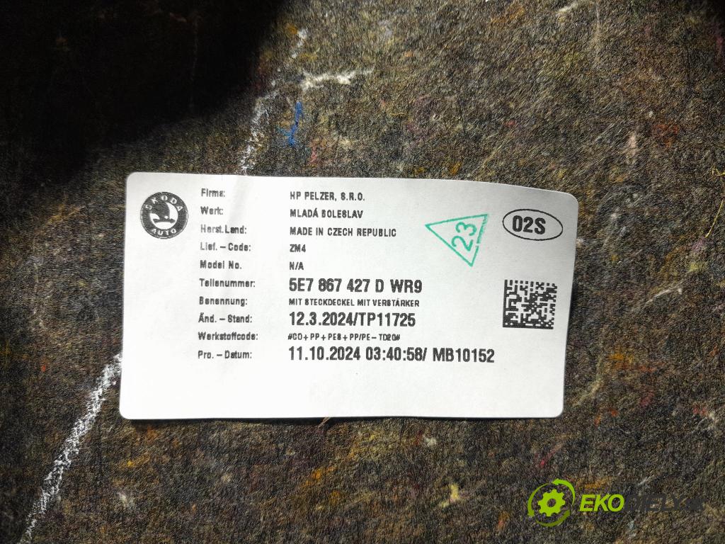 Skoda Octavia 2024 Čalounictví: kufra: 5E7867427D