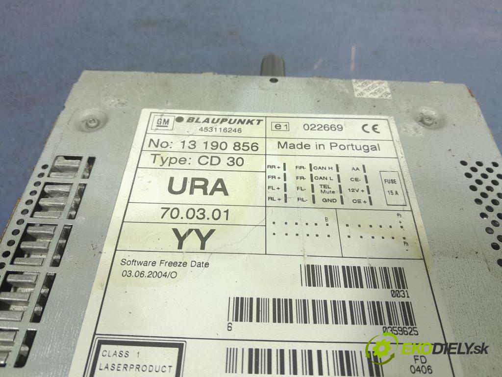 Opel Zafira 2006 Radio I Navigácia: 13190856
