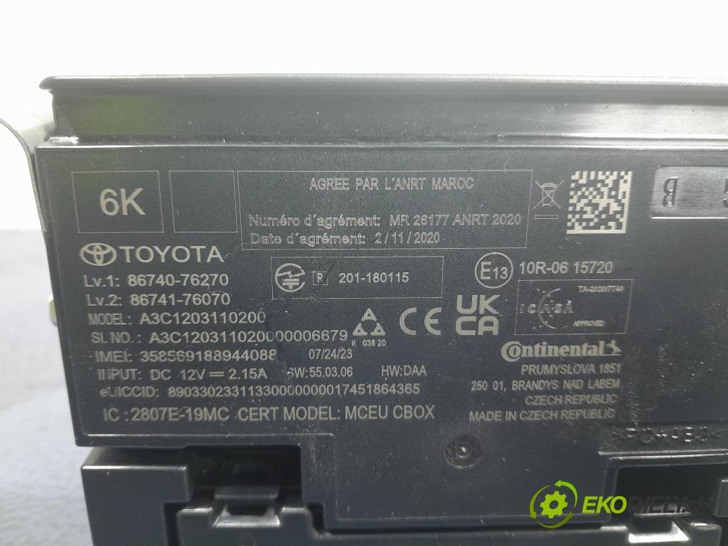Lexus ES 2023 riadiaca jednotka 86740-76270
