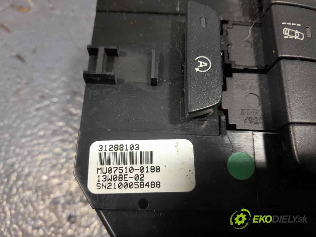 Volvo V40 2013 prepínač Klimatizácia: Prúd vzduchu: 31288103