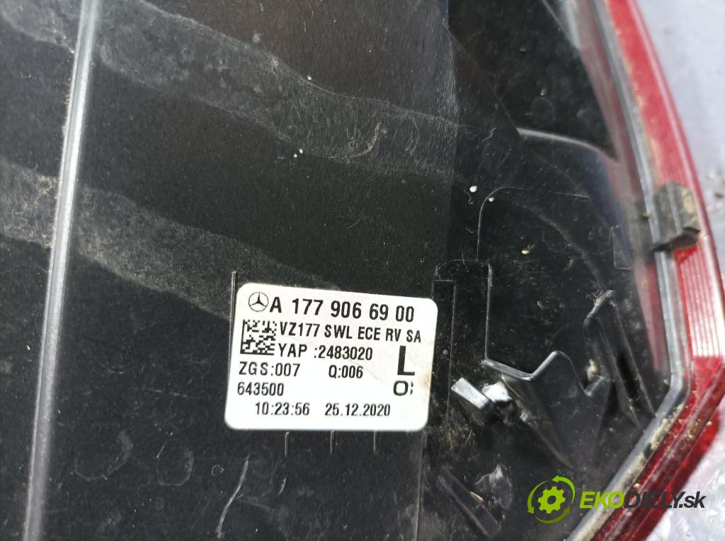 Mercedes A-klasa 2021 svetlo / reflektor zad ľavá Vonkajsia: A1779066900