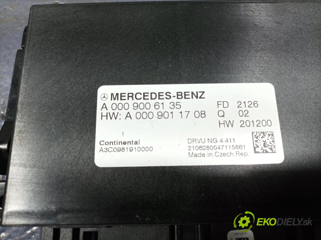 Mercedes A-klasa 2021 riadiaca jednotka skrine A0009011708