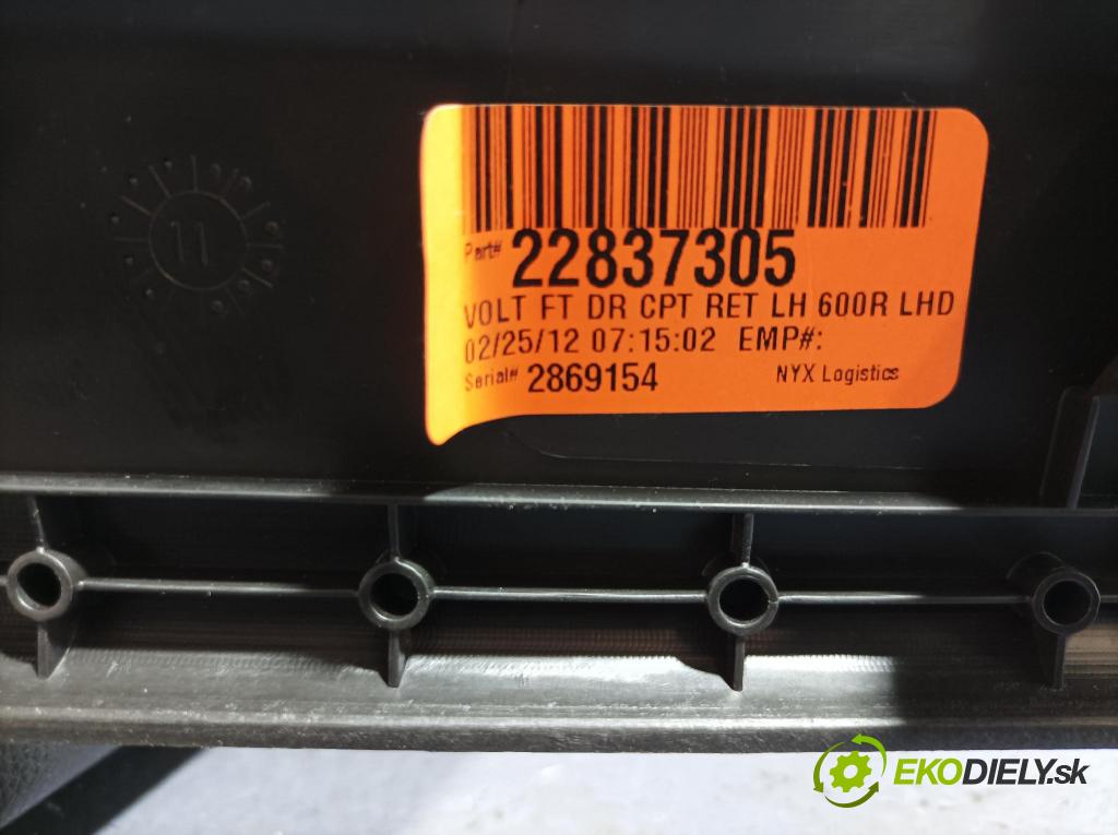 Opel Ampera 2013 kryt Plast: Interiéry: