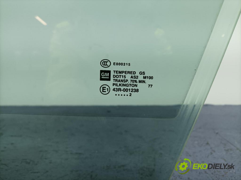 Opel Ampera 2013 sklo dvere Predné ľavá 
