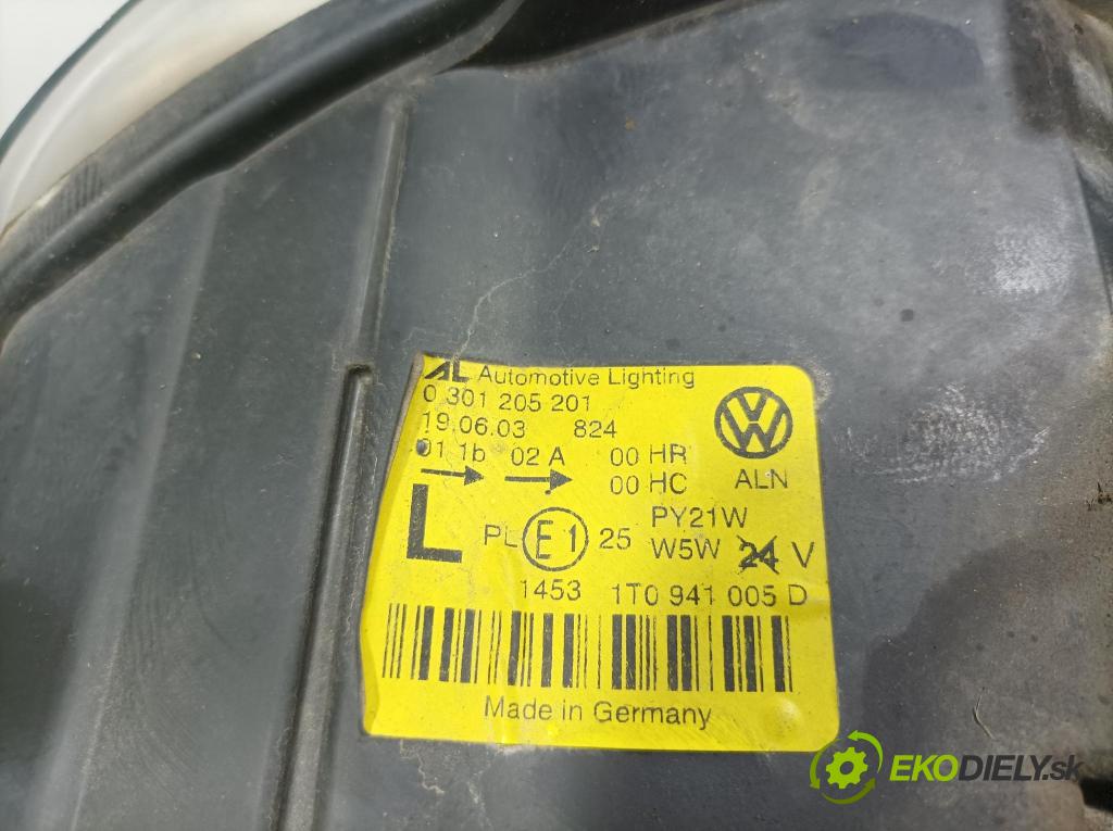 Vw Touran 2003 Reflektor: Vľavo: 1T0941005D