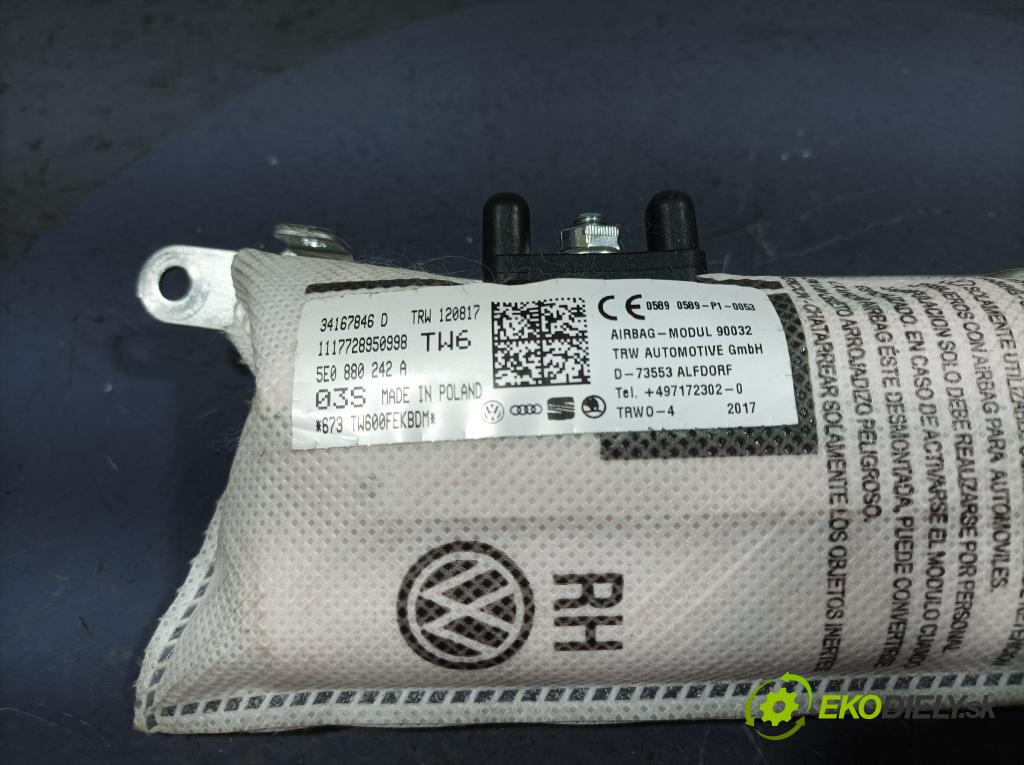 Skoda Octavia 2017 Airbag: Sedadlo: x 5E0880242A