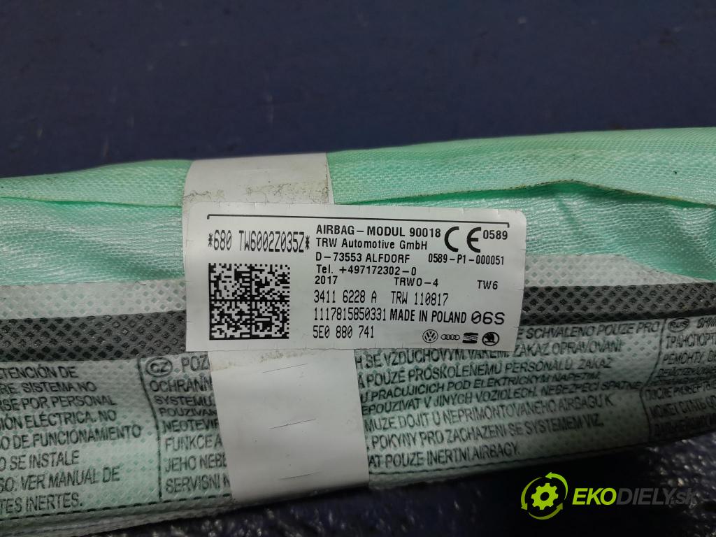 Skoda Octavia 2017 Airbag: clona x 5E0880741