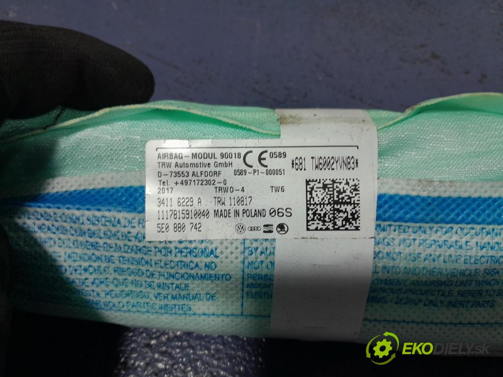 Skoda Octavia 2017 Airbag: clona x 5E0880742