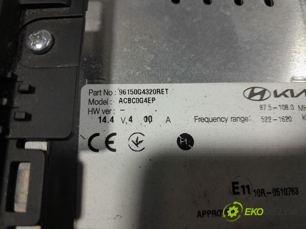 Hyundai I30 2022 Radio I Navigácia: 96150-G4320