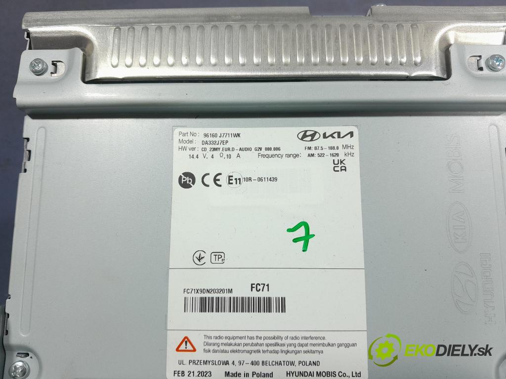 Kia Ceed 2023 Zobrazit: Rádio: / GPS 96160-J7711