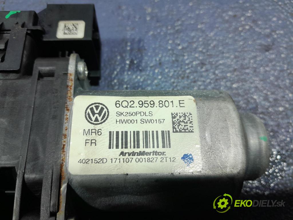 Skoda Fabia 2007 mechanizmus okna Okná: Predné v pravo: 6Q2959801E