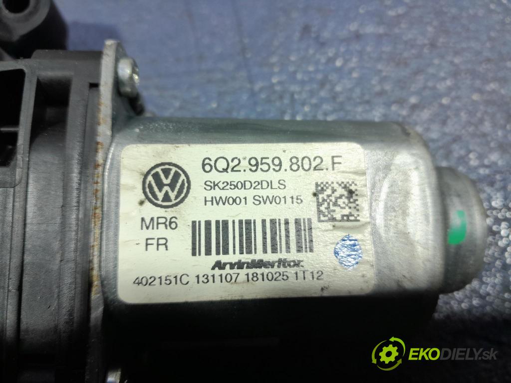 Skoda Fabia 2007 mechanizmus okna Okná: Predné Vľavo: 6Q2959802F