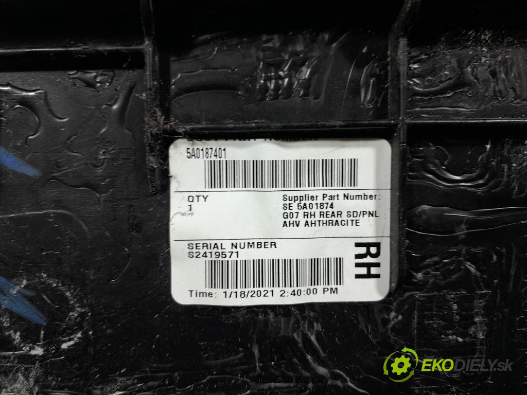Bmw X7 2021 Čalounictví: kufra: 5A01874