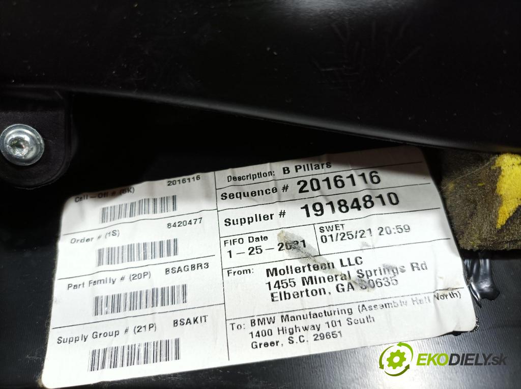 Bmw X7 2021 kryt Plast: Interiéry: 7496418