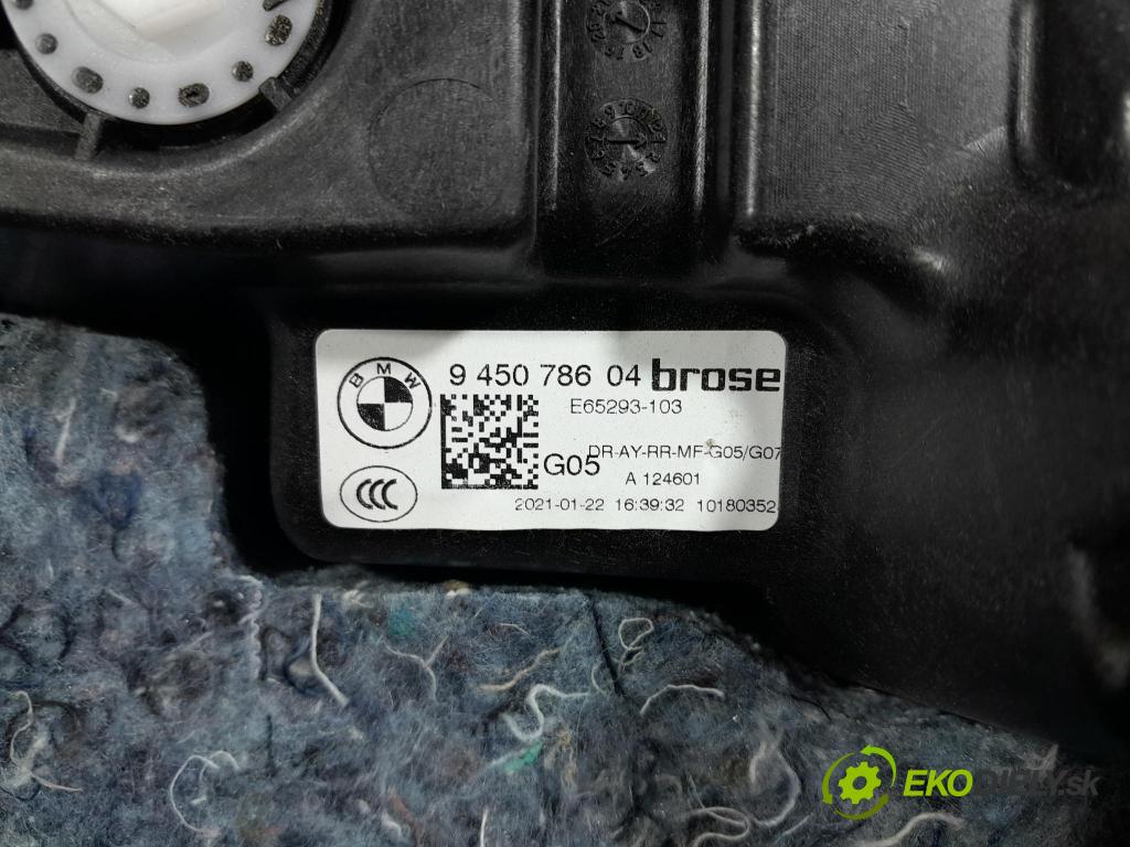 Bmw X7 2021 mechanizmus okna Okná: zad v pravo: 9450786
