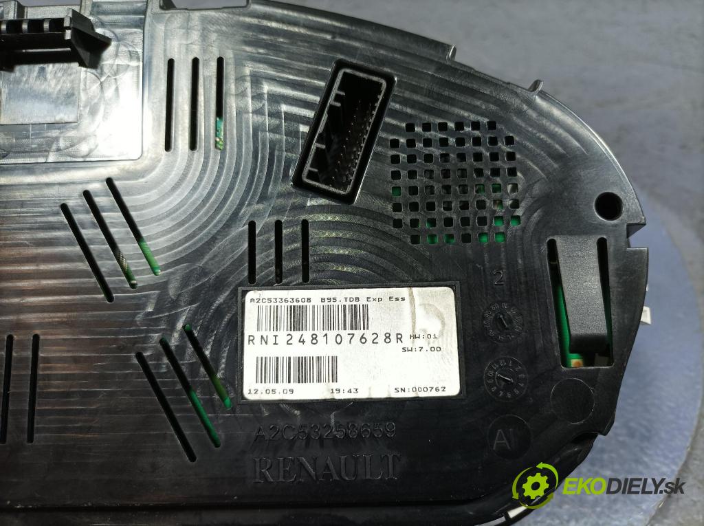 Renault Megane 2009 prístrojovka/ budíky 248107628R