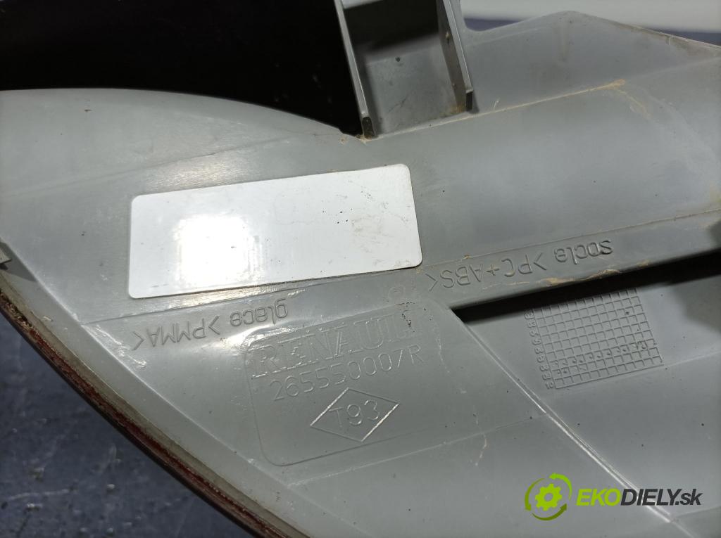 Renault Megane 2009 svetlo / reflektor zad ľavá Vonkajsia: 265550007R