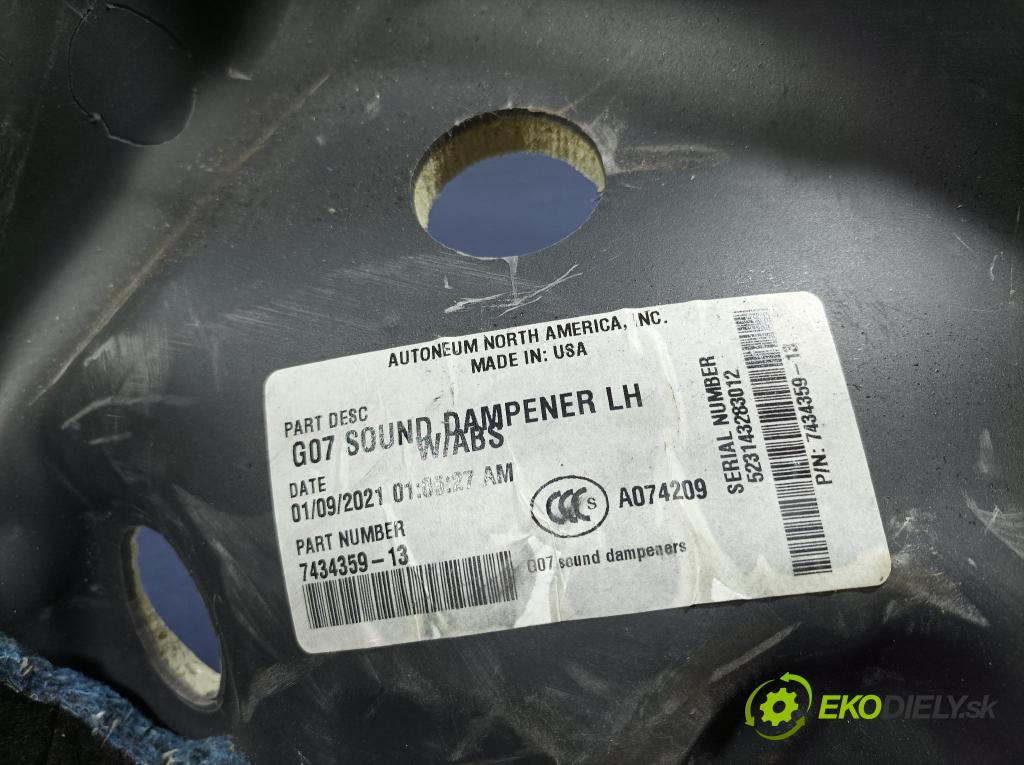 Bmw X7 2021 zvuková izolace 7434359