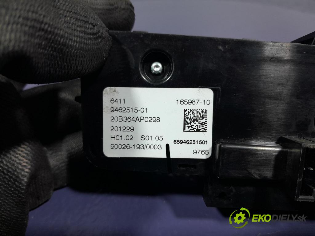 Bmw X7 2021 prepínač Klimatizácia: Prúd vzduchu: 9462515