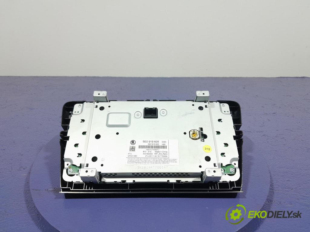 Skoda Octavia 2015 Zobrazit: Rádio: / GPS 5E0919605