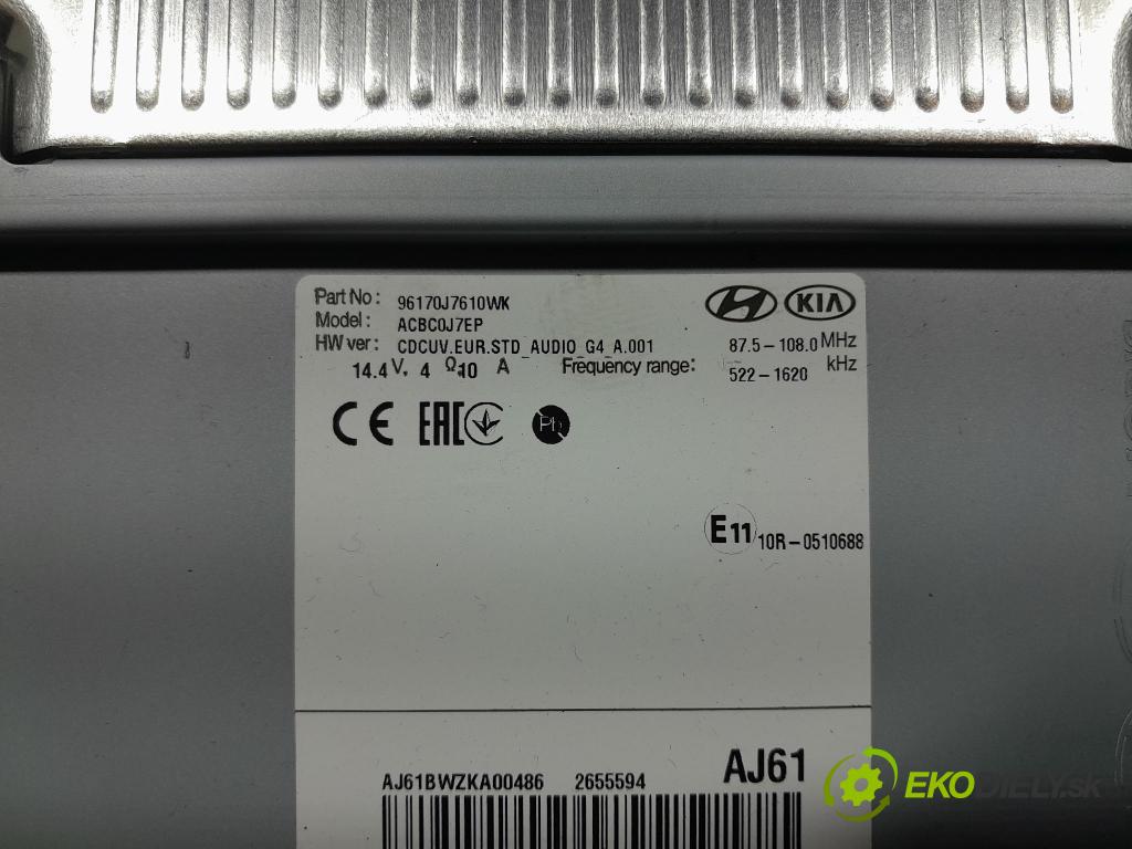 Kia Ceed 2020 Zobrazit: Rádio: / GPS 96170-J7610