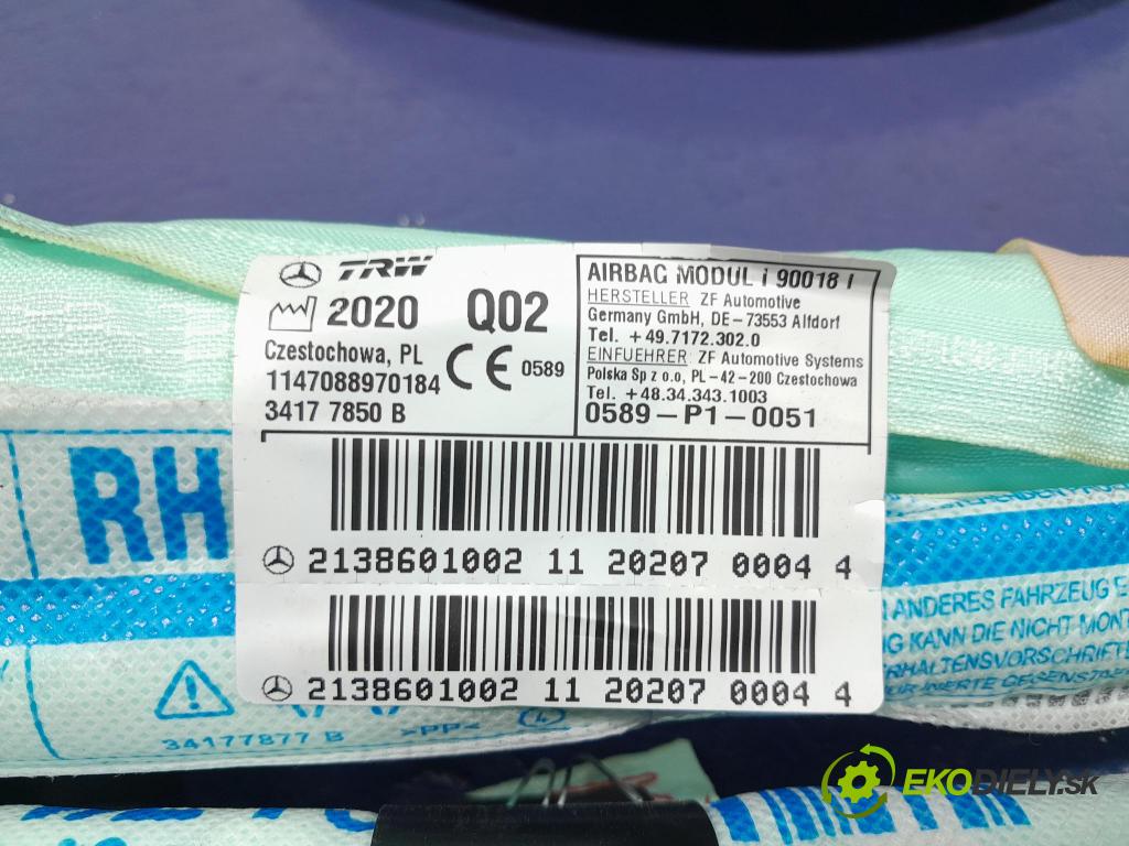 Mercedes E-klasa 2020 Airbag: clona x A2138601002