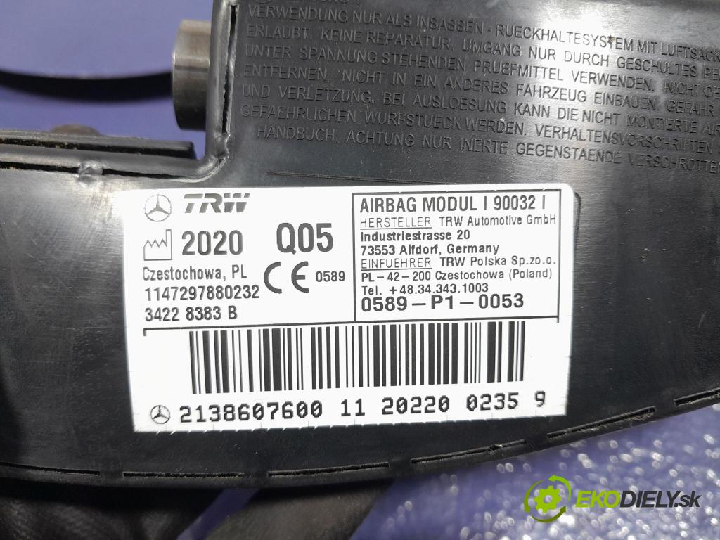 Mercedes E-klasa 2020 Airbag: Sedadlo: x A2138607600